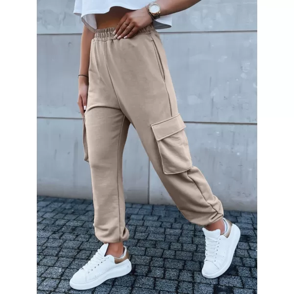  Dámské tepláky DSTREET BAGGY UY1607 BÉŽOVÁ 