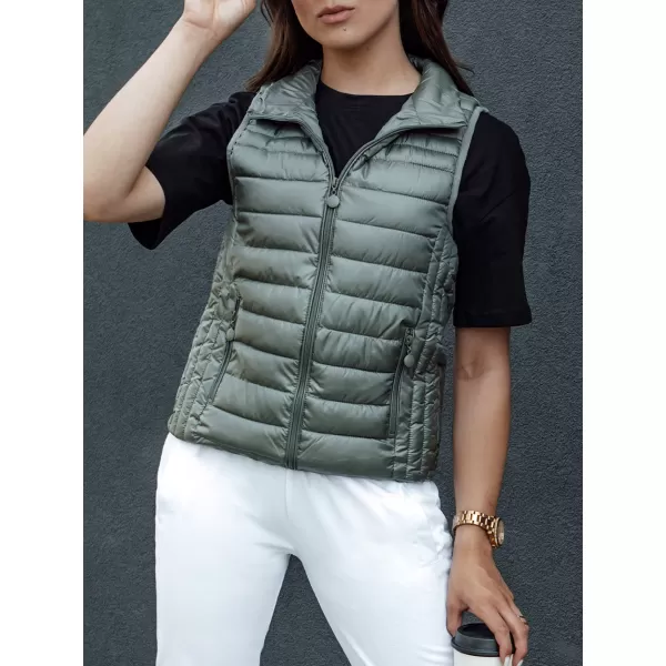  Dámská vesta DSTREET STYLISHZ TY4448 ZELENÁ 