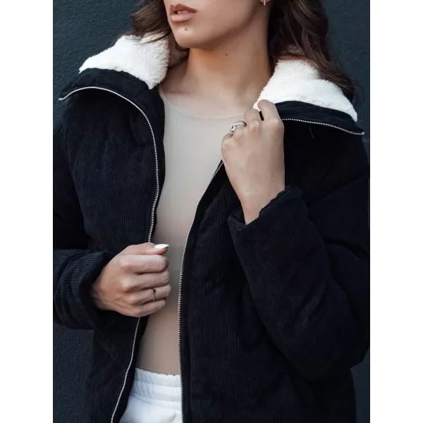  Dámská zimní bunda DSTREET TRENDYGLAM TY4357 ČERNÁ 