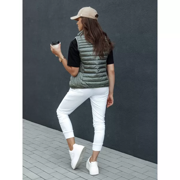  Dámská vesta DSTREET STYLISHZ TY4448 ZELENÁ 