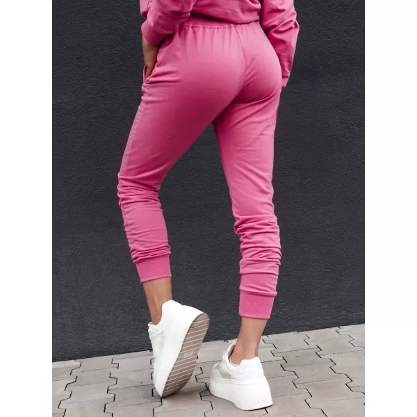 Dámské tepláky DSTREET RELAX MODE UY2139 RŮŽOVÁ 