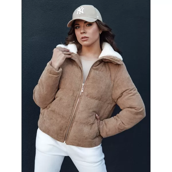  Dámská zimní bunda DSTREET TRENDYGLAM TY4359 BÉŽOVÁ 
