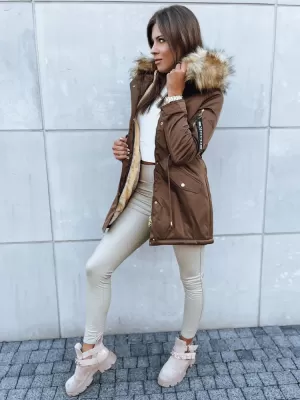 Dámská bunda DSTREET VIXEN TY3871 KARAMELOVÁ