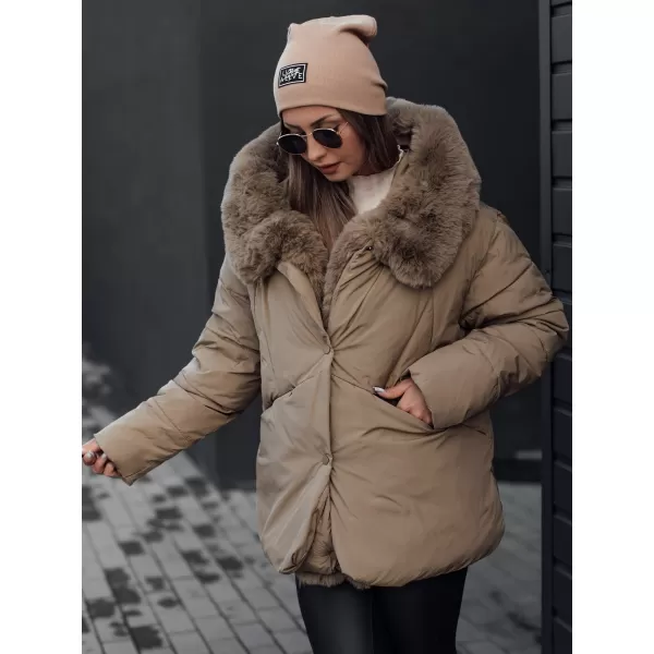  Dámská bunda DSTREET LUNAVI ty4665 BÉŽOVÁ 