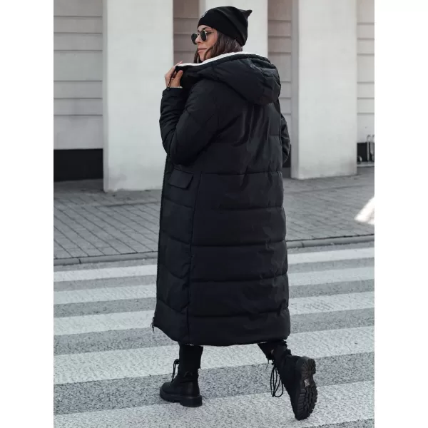  Dámský kabát DSTREET GLAMPUFF TY4606 ČERNÁ 