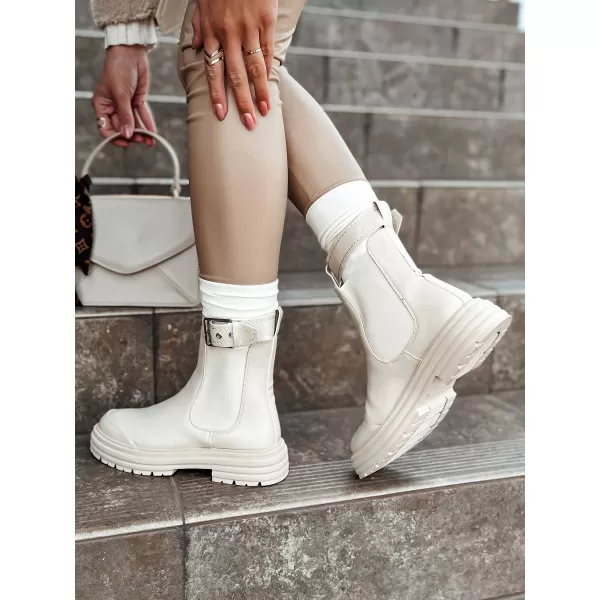  Dámské boty DSTREET LUXIBOOTS BÉŽOVÁ 