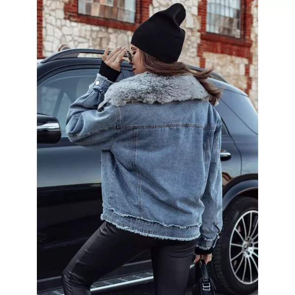  Dámská bunda DSTREET FURDENIM TY4755 SVĚTLE MODRÁ 