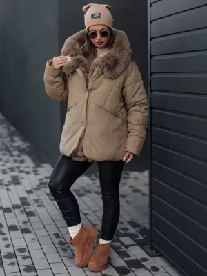 Dámská bunda DSTREET LUNAVI ty4665 BÉŽOVÁ