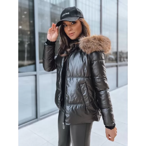  Dámská bunda DSTREET SPARKLE TY3953 ČERNÁ 