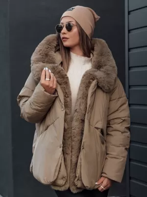Dámská bunda DSTREET LUNAVI ty4665 BÉŽOVÁ