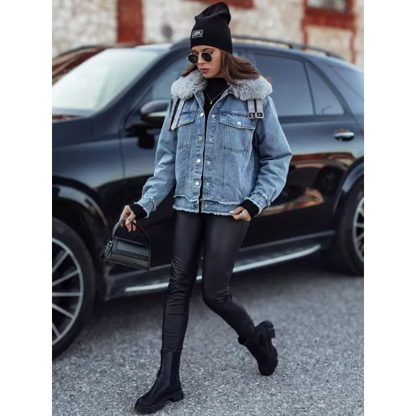  Dámská bunda DSTREET FURDENIM TY4755 SVĚTLE MODRÁ 