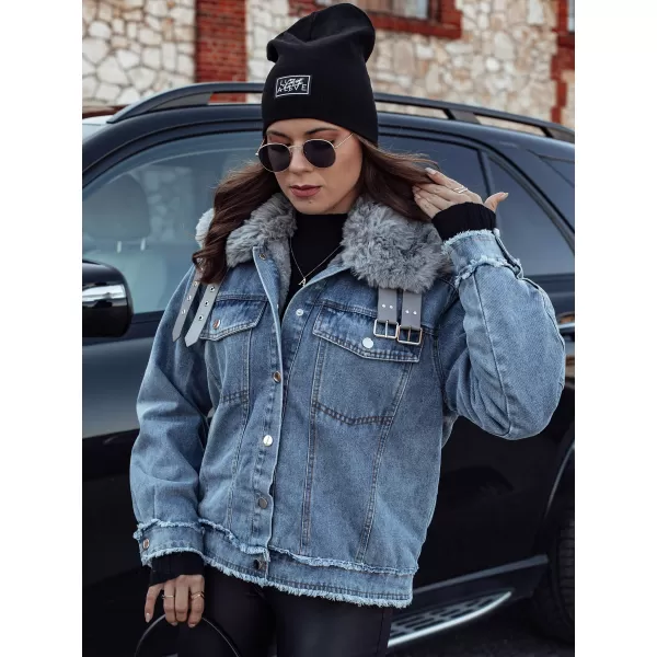  Dámská bunda DSTREET FURDENIM TY4755 SVĚTLE MODRÁ 