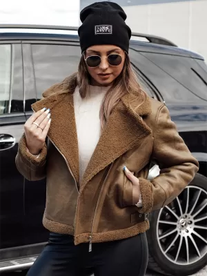 Dámská bunda DSTREET SOFTSTILL TY4747 KARAMELOVÁ