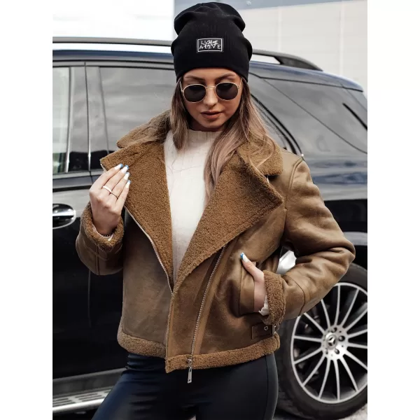  Dámská bunda DSTREET SOFTSTILL TY4747 KARAMELOVÁ 