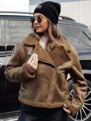Dámská bunda DSTREET SOFTSTILL TY4747 KARAMELOVÁ