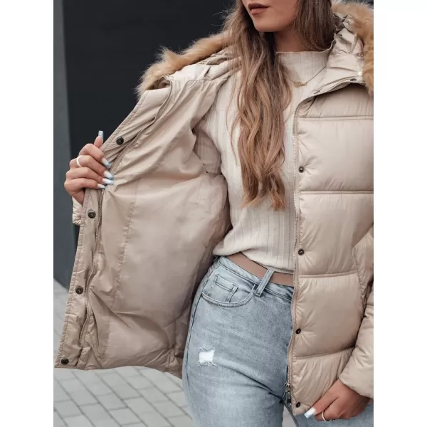  Dámská bunda DSTREET NORDKOLL TY4710 KHAKI 