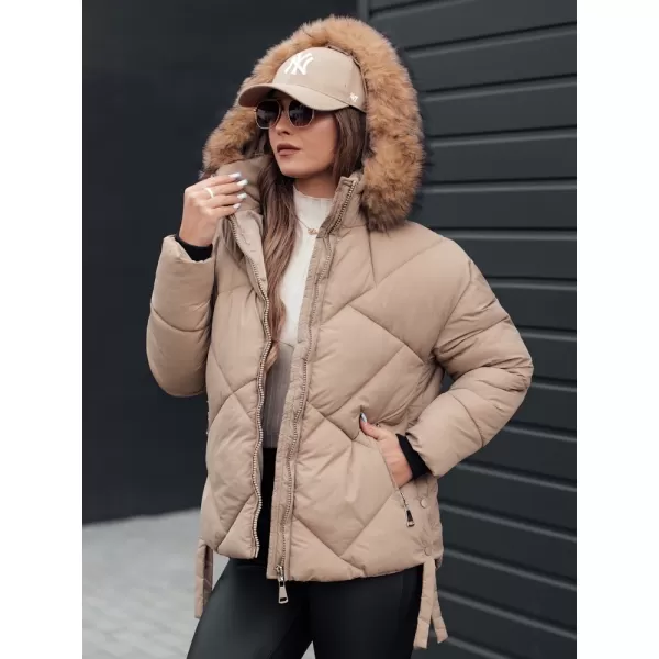  Dámská bunda DSTREET LESISI TY4715 BÉŽOVÁ 