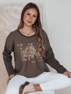 Dámské triko DSTREET LOVEGLOW RY2698 KARAMELOVÁ