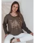 Dámské triko DSTREET LOVEGLOW RY2698 KARAMELOVÁ
