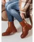 Dámské boty DSTREET STYLOBOSS ZY0520 KARAMELOVÁ