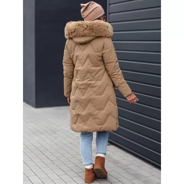  Dámský kabát DSTREET VEONI TY4718 KHAKI 