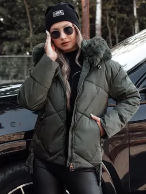 Dámská bunda DSTREET MODIVA TY4727 ZELENÁ