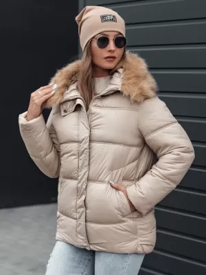 Dámská bunda DSTREET NORDKOLL TY4710 KHAKI