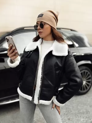 Dámská bunda DSTREET FURBLAZE TY4730 ČERNÁ