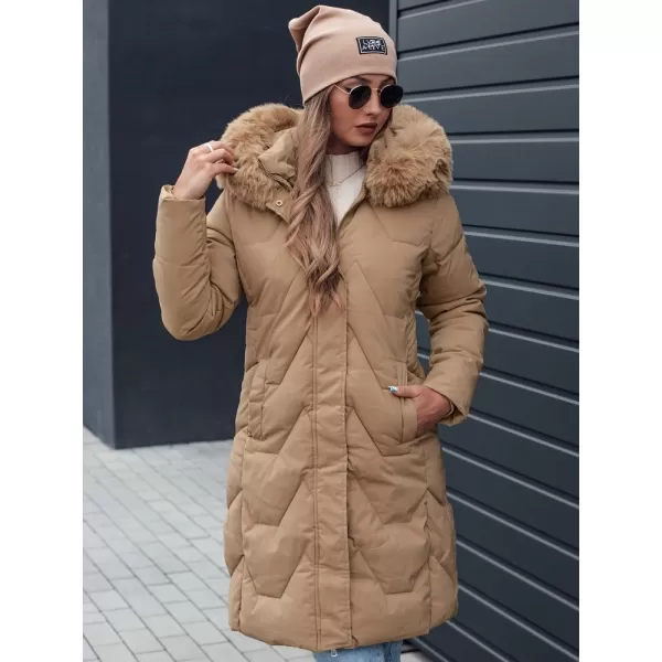  Dámský kabát DSTREET VEONI TY4718 KHAKI 