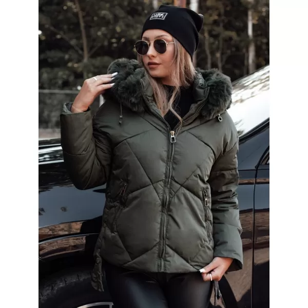  Dámská bunda DSTREET MODIVA TY4727 ZELENÁ 