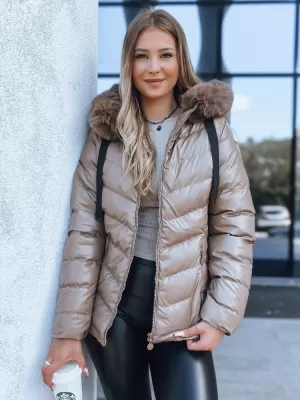 Dámská bunda DSTREET MIRIAL TY3771 BÉŽOVÁ