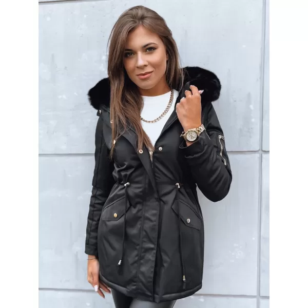  Dámský kabát DSTREET GODDESS TY3867 ČERNÁ 