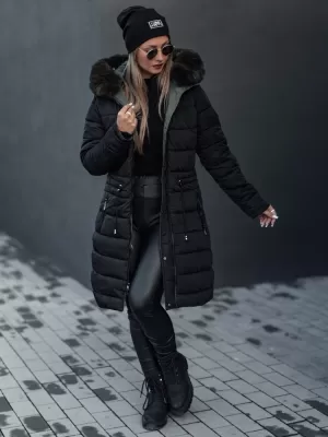Dámský oboustranný kabát DSTREET TRENDNEL TY4589 ZELENÁ