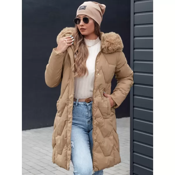  Dámský kabát DSTREET VEONI TY4718 KHAKI 