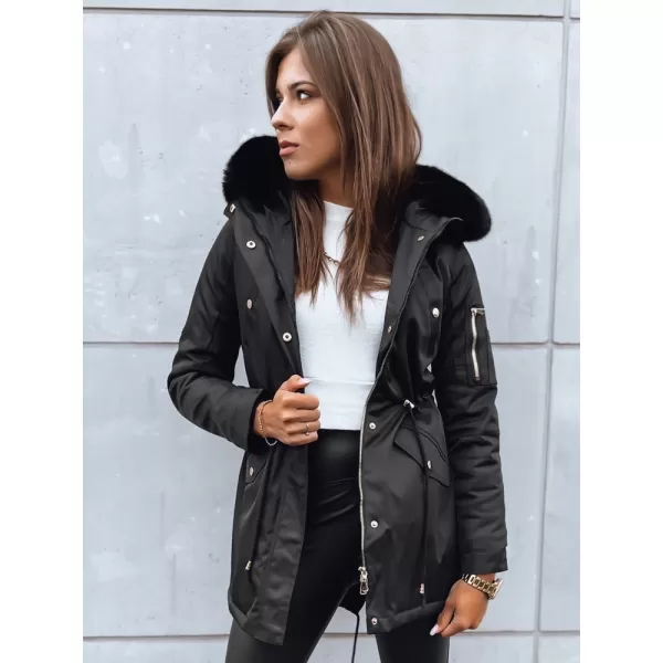  Dámský kabát DSTREET GODDESS TY3867 ČERNÁ 