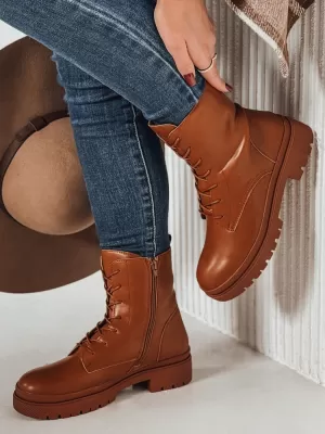 Dámské boty DSTREET STYLOBOSS ZY0520 KARAMELOVÁ