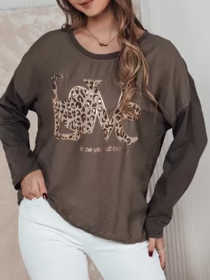 Dámské triko DSTREET LOVEGLOW RY2698 KARAMELOVÁ