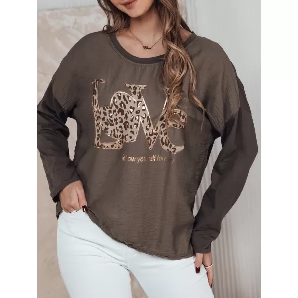  Dámské triko DSTREET LOVEGLOW RY2698 KARAMELOVÁ 