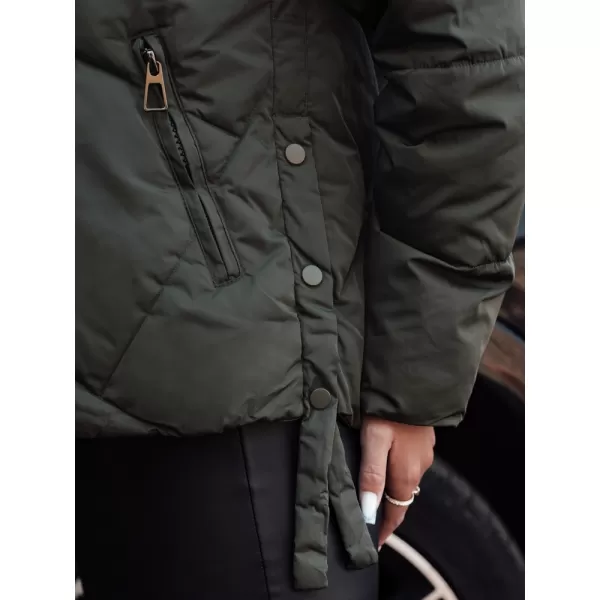  Dámská bunda DSTREET MODIVA TY4727 ZELENÁ 