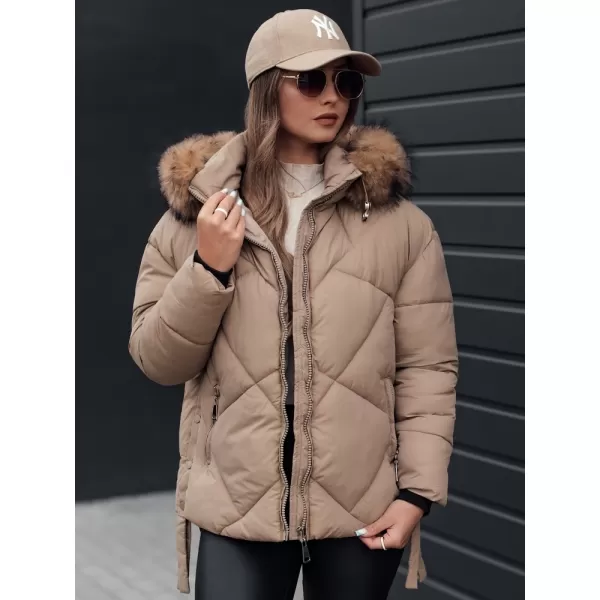  Dámská bunda DSTREET LESISI TY4715 BÉŽOVÁ 