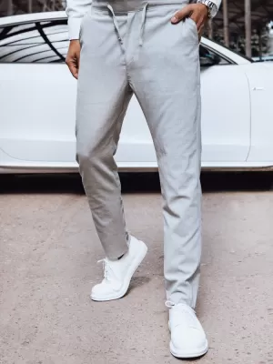 Pánské kalhoty DSTREET ux4415 SVĚTLE ŠEDÁ