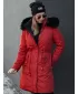 Dámský oboustranný kabát DSTREET TRENDNEL TY4588 ČERVENÁ