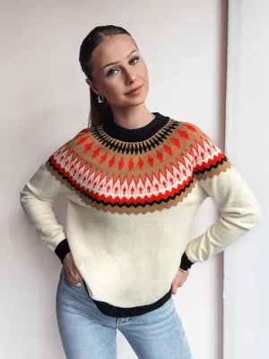 Dámský svetr DSTREET RUBY GLOW BÉŽOVÁ