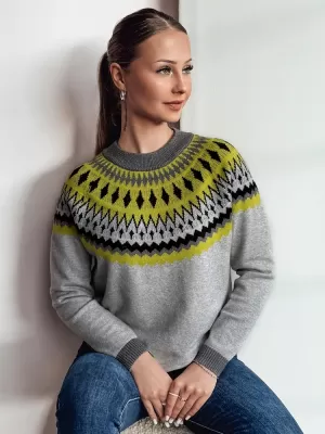 Dámský svetr DSTREET RUBY GLOW ŠEDÁ