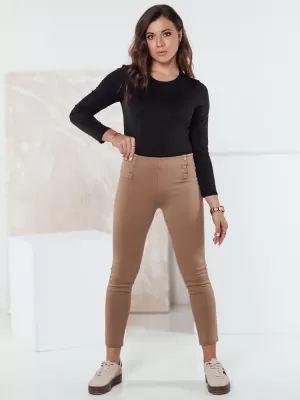 Dámské kalhoty DSTREET MODSTORY KARAMELOVÁ