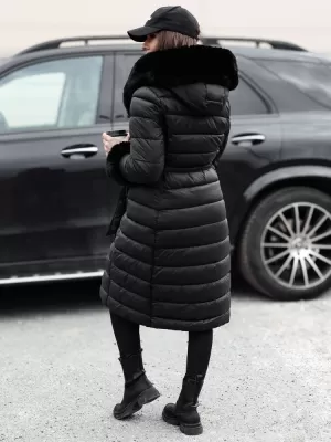 Dámský kabát DSTREET ZAELEGANTE TY4779 ČERNÁ