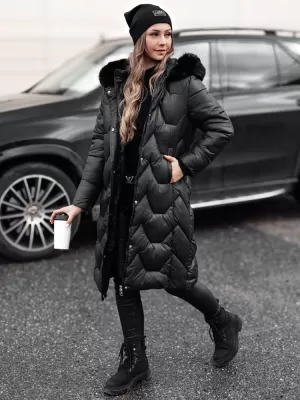 Dámský kabát DSTREET WINTERACT TY4775 ČERNÁ