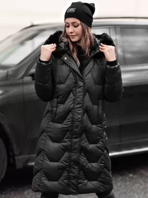 Dámský kabát DSTREET WINTERACT TY4775 ČERNÁ