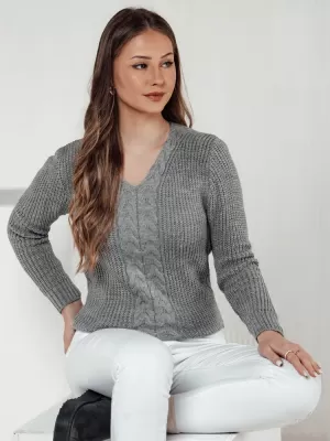 Dámský svetr DSTREET CASVINA SVĚTLE ŠEDÁ