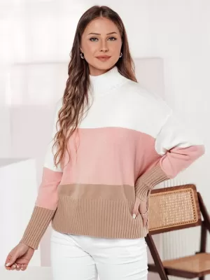 Dámský svetr DSTREET STRIPELO RŮŽOVÁ